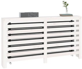 vidaXL Κάλυμμα Καλοριφέρ Λευκό 153 x19 x 84 εκ. από Μασίφ Ξύλο Πεύκου