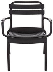 Καρέκλα - Πολυθρόνα KORVER C6333.02 Πολυπροπυλένιο Μαύρο 63,5x65x76Υ εκ. 63.5x65x76 εκ.