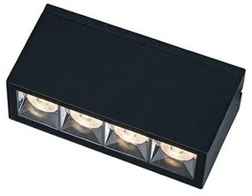 Απλίκα Φωτιστικό Τοίχου 4xLED 2,5W IP54 3000K Σκούρο Γκρι E250-12D Zambelis-E250-12D-Ανθρακί E250-12D