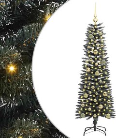 vidaXL Τεχνητό Χριστουγεννιάτικο Δέντρο με 150 LED Πράσινο 150 cm