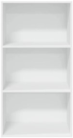 vidaXL Βιβλιοθήκη Λευκή 60x30x114 εκ. από Επεξεργασμένο Ξύλο