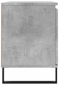 vidaXL Έπιπλο Τηλεόρασης Γκρι Σκυροδ. 104 x 35 x 50 εκ. Επεξεργ. Ξύλο