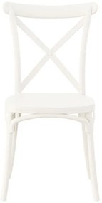 Καρέκλα Cross Fylliana FL66 Λευκό Πολυπροπυλενίου 42x48x90 εκ. 42x48x90 εκ.