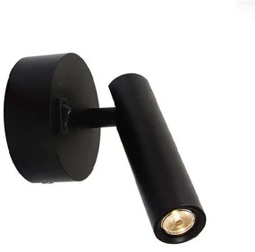Φωτιστικό Τοίχου - Απλίκα Led H48-B Black Aluminium