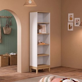 Βιβλιοθήκη Ξύλο / Λευκό Δρυς DELOCLU 48x36x179.3