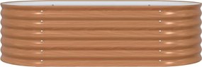 vidaXL Ανεβασμένο Κρεβάτι Καφέ 160 x 80 x 44 cm Ατσάλι