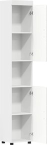 vidaXL Σετ Ντουλαπιών Μπάνιου TULUM Λευκό 37 x 31,5 x 203 εκ