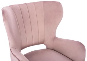 Πολυθρόνα - Μπερζέρα MYLIE C8394.12  Βελούδο Σάπιο μήλο με Χρυσά πόδια 65x75x93Υ εκ. 65x75x93 εκ.