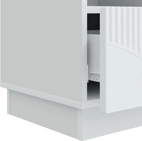 vidaXL Ντουλάπι TV Λευκό 102 x 34,5 x 47 εκ Επεξεργασμένο Ξύλο