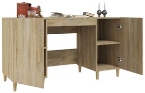vidaXL Γραφείο Sonoma Δρυς 140 x 50 x 75 εκ. από Επεξεργασμένο Ξύλο