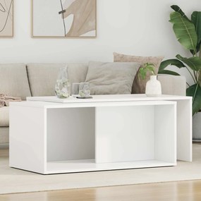 vidaXL Σετ Τραπεζιού Για Καφέ 2 pcs Λευκό 90 x 48 x 40 εκ