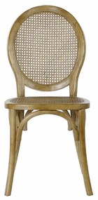 Καρέκλα Τραπεζαρίας DKD Home Decor Ανοιχτό καφέ ρατάν ξύλο φτελιάς 45 x 42 x 92 cm