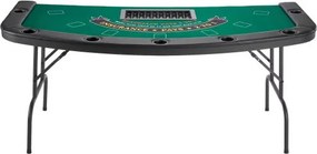 VEVOR 1828.8 mm Folding Poker Table Foldable 7 Player Casino Texas Holdem Table