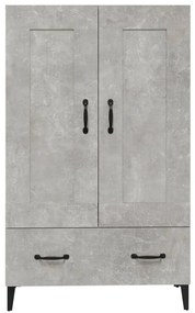 vidaXL Ντουλάπι Γκρι Σκυροδέματος 70x31x115 εκ. από Επεξεργασμένο Ξύλο
