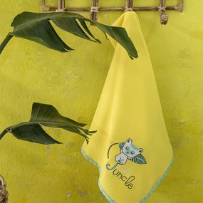 Κουβέρτα Βρεφική Πικέ Akunga Green-Yellow Nima Cradle 100% Βαμβάκι