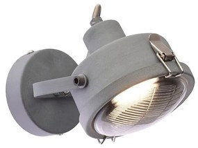 Φωτιστικό Τοίχου - Απλίκα AR1721W19G 1ΧGU10 D12X19 Grey Aca Decor Metal