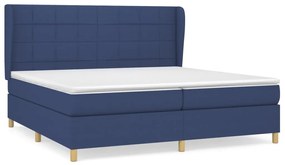 ΚΡΕΒΑΤΙ BOXSPRING ΜΕ ΣΤΡΩΜΑ ΜΠΛΕ 200X200 ΕΚ. ΥΦΑΣΜΑΤΙΝΟ 3128555