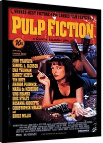 Κορνιζαρισμένη αφίσα Pulp Fiction - Uma On Bed