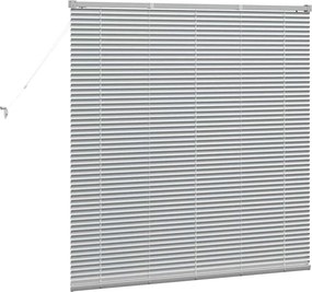 vidaXL Βενετσιάνικες Ρόδες Ασημί 130 x 125 εκ Αλουμίνιο