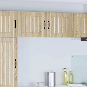 vidaXL Ντουλάπα Τοίχου LUCCA 2 τμχ. Sonoma Δρυς Επεξεργασμένο Ξύλο