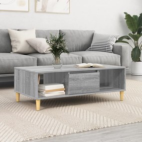 vidaXL με αποθήκευση με πόρτα Γκρι sonoma 103.5 x 60 x 35 εκ Επεξεργασμένο ξύλο