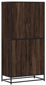 vidaXL Highboard καφέ δρυς 68x35x139 cm Ξύλινο μηχανουργικό ξύλο