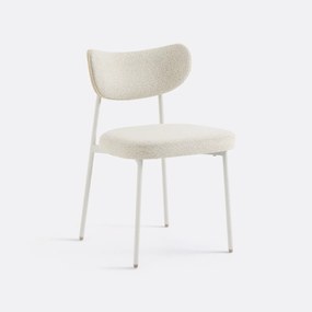 Σετ 2 καρέκλες με υφασμάτινη υφή, Albane