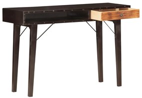Τραπέζι Κονσόλα 118 x 35 x 76 εκ. από Μασίφ Ανακυκλωμένο Ξύλο - Μαύρο