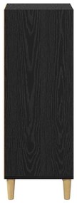vidaXL Πλαϊνό γραφείο Μαύρη δρυς 32.5 x 34.5 x 90 εκ