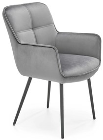 60-21257 K463 chair grey DIOMMI V-CH-K/463-KR-POPIEL, 1 Τεμάχιο