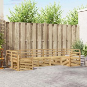 vidaXL Σειρά Καναπέ Εξωτερικού 7 τμχ. 7-θέσια Λευκό