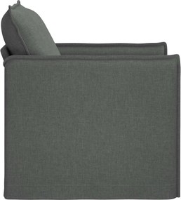 vidaXL Καναπές Σκούρο Γκρι