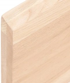 vidaXL Επιφάνεια Τραπεζιού 60x50x(2-4) εκ Ακατέργαστο Μασίφ Ξύλο Δρυός