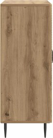 vidaXL Πλαϊνό γραφείο Artisan Δρυς 66 x 34,5 x 89,5 εκ