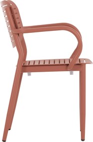 ΠΟΛΥΘΡΟΝΑ ΤΡΑΠΕΖΑΡΙΑΣ HILLIARD HM6644.08 ΑΛΟΥΜΙΝΙΟ ΣΕ TERRACOTTA 58x52x78Υεκ