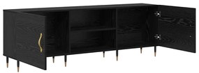 vidaXL Ντουλάπι TV Μαύρη δρυς 150 x 30 x 50 cm Επεξεργασμένο ξύλο