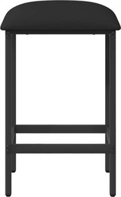 vidaXL Μπαρ σκαμπό Μαύρο 40 x 32 x 64 εκ Επεξεργασμένο Ξύλο