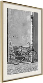 Αφίσα - Bicycle with Black Tires - 30x45 - Χρυσό - Με πασπαρτού