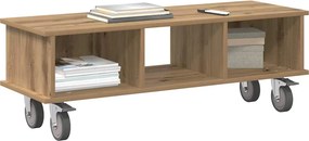 vidaXL Βάση TV 100 x 35 x 35 εκ Artisan Oak Επεξεργασμένο ξύλο