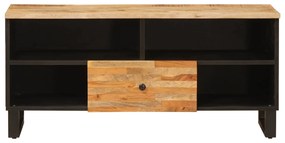 vidaXL Ντουλάπι TV με ράφι Καφέ 100 x 33,5 x 46 εκ Στερεό ξύλο μάνγκο