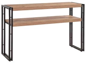 Κονσόλα Atlas Megapap μεταλλική - μελαμίνης χρώμα atlantic pine 140x35x80εκ.