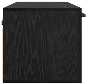 vidaXL Ντουλάπα Τοίχου Μαύρη δρυς 60 x 36.5 x 35 cm Επεξεργασμένο ξύλο