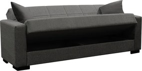 Σετ σαλονιού 2τεμ Vox pakoworld ύφασμα σε ανθρακί απόχρωση