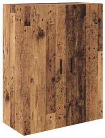 vidaXL Highboard με συρτάρι 2 pcs Παλιό Ξύλο Σύνθετο Ξύλο και Γυαλί