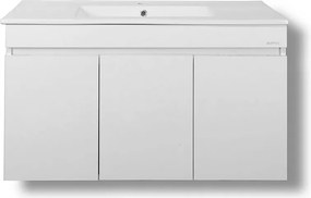 Martin Omega 90 White Gloss - Βάση Επίπλου Με Νιπτήρα (90x45)