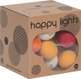 Σετ 20 φωτάκια διακόσμησης Happy-Κρεμ