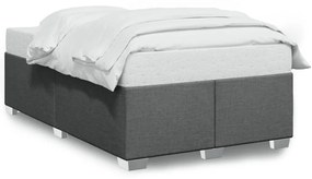 Πλαίσιο Κρεβατιού χωρίς στρώμα Σκούρο γκρι 120x190εκ Υφασμάτινο