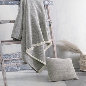 Ριχτάρι Essie Light Grey Ρυθμός Διθέσιο 180x240cm Chenille,Cotton,Polyester