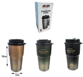 Ανοξείδωτο Ποτήρι Θερμός Jingbang Coffee Co. 500ml  - Stainless Steel Bottle