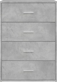 vidaXL Ντουλάπι Γκρι Σκυροδέματος 60x31x84 εκ. Επεξεργασμένο Ξύλο
